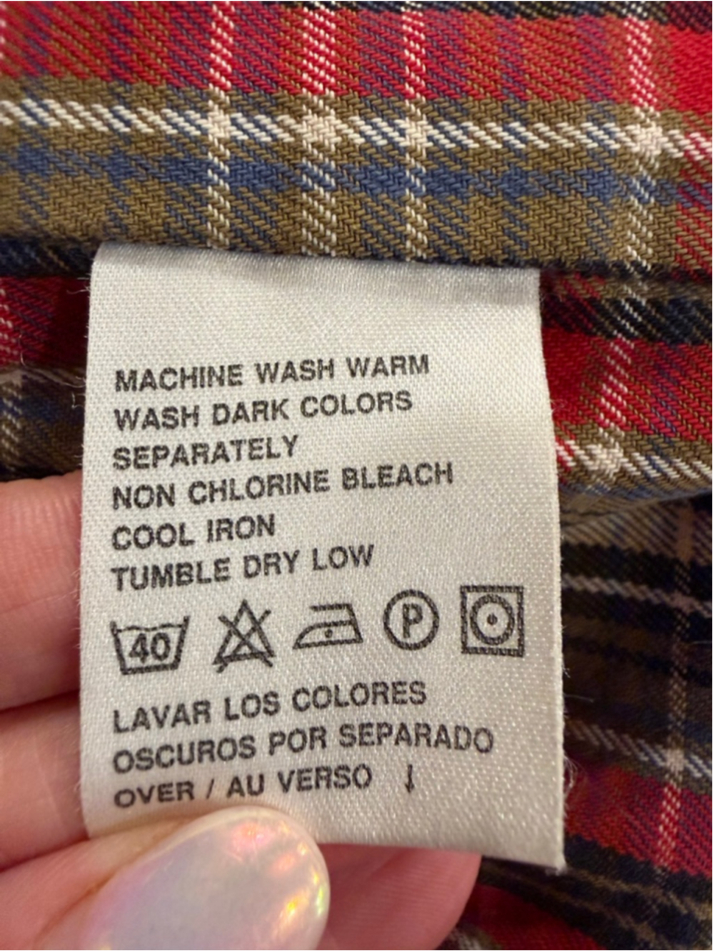 Liz Claiborne Denim Toggle Coat Jacket Plaid Lined Vintage 90s Boho Petite P - Picture 8 of 13